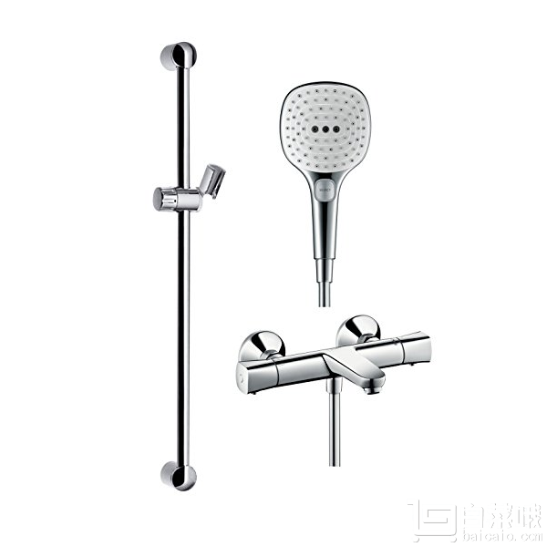 hansgrohe 汉斯格雅 飞雨 select 120 手持花洒恒温套装 带下出水图片