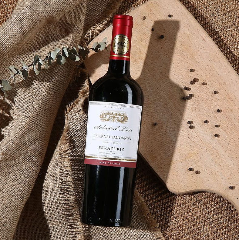 智利名庄,errazuriz 伊拉苏酒庄 优选赤霞珠干红葡萄酒 750ml *3件