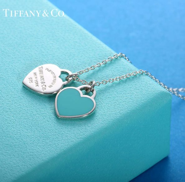 tiffany co 蒂芙尼 return to tiffany系列 63520594 双心吊坠项链