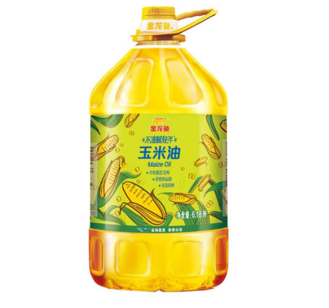 非转基因,金龙鱼 物理压榨玉米油 6.18l *3件203.49元