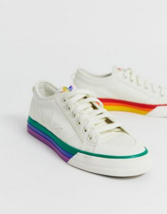 Adidas 阿迪达斯 男款彩虹帆布鞋到手约426元
