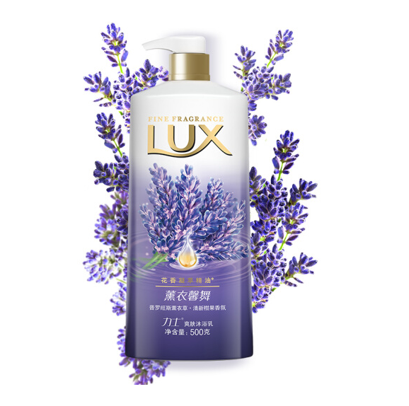 凑单品，LUX 力士  薰衣馨舞 爽肤沐浴露 500g10.8元（需领券）