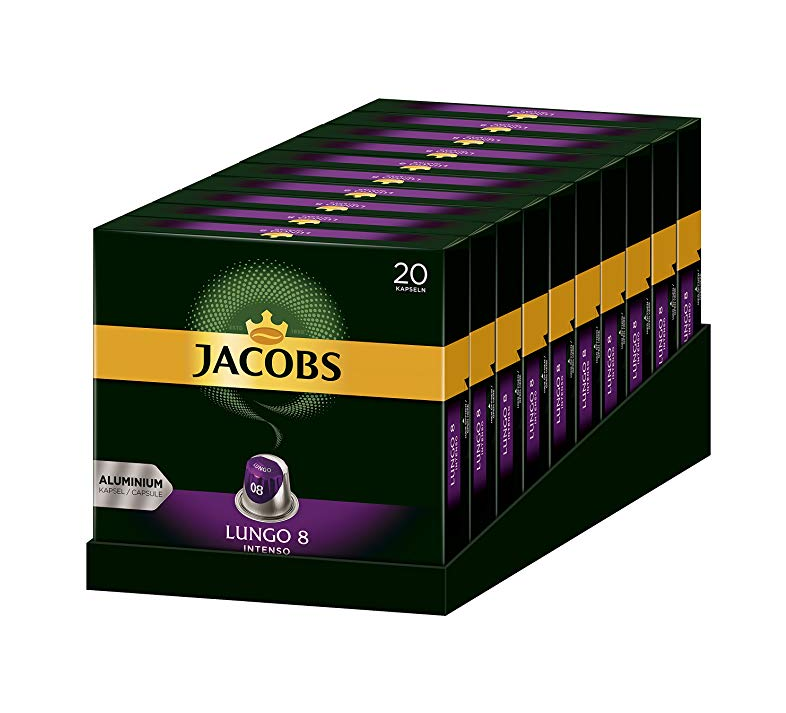 Jacobs 雅各布斯 铝制咖啡胶囊 8号 20颗*10盒292.4元