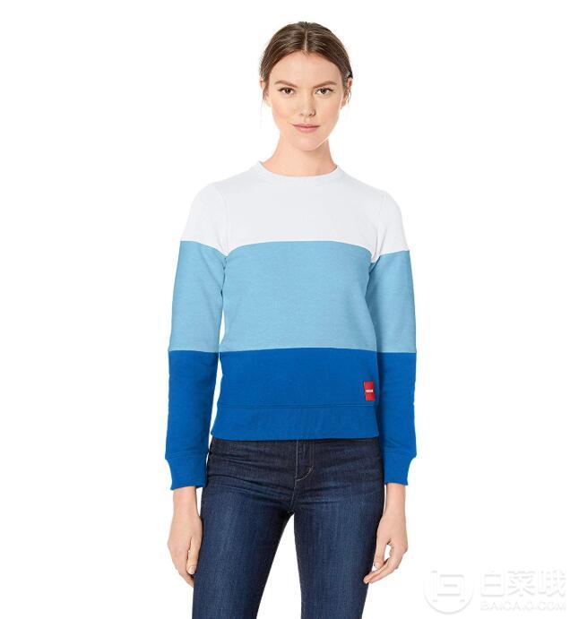 Calvin Klein 卡尔文·克莱恩 女士圆领拼色卫衣运动衫150.89元