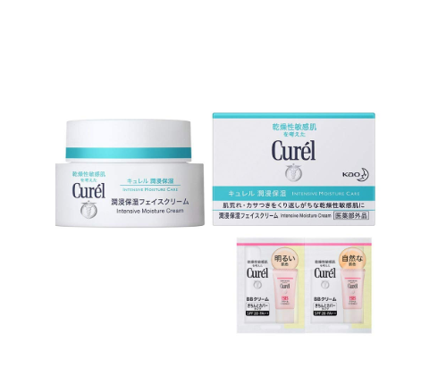 Curel 珂润 滋润保湿面霜 40g + 迷你BB霜 10g154.16元