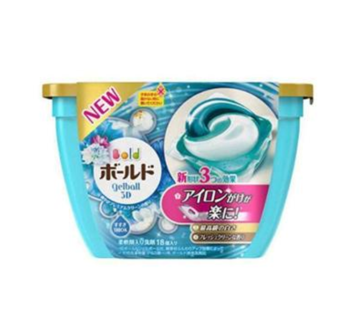 日本进口，Procter & Gamble 宝洁 碧浪 3D洗衣凝珠18颗 含柔顺剂19.9元（需拼团，需领券）