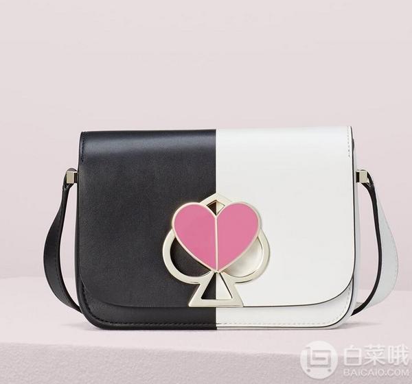 Kate Spade 全线75折，Nicola Bicolor Twistlock 小号双色旋锁单肩包免费直邮到手1902.75元（官网3800元）