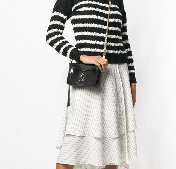27日0點開始：Rebecca Minkoff 瑞貝卡·明可弗 MAB FLAP CROSSBODY系列 女士真皮單肩斜挎包低至299.7元包郵包稅