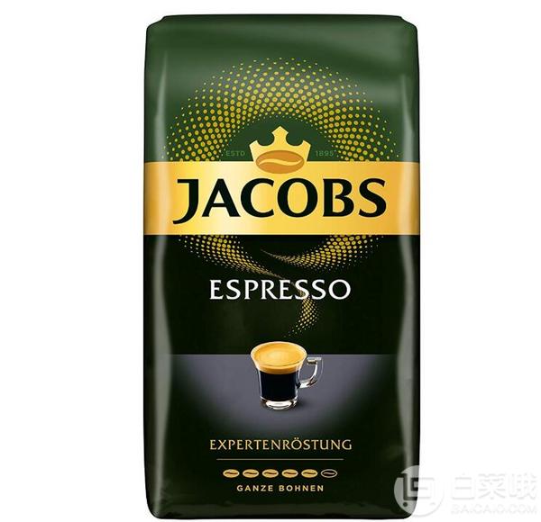 单件免邮，Jacobs 雅各布斯 Krönung Crema 皇冠 咖啡豆1000g78.49元