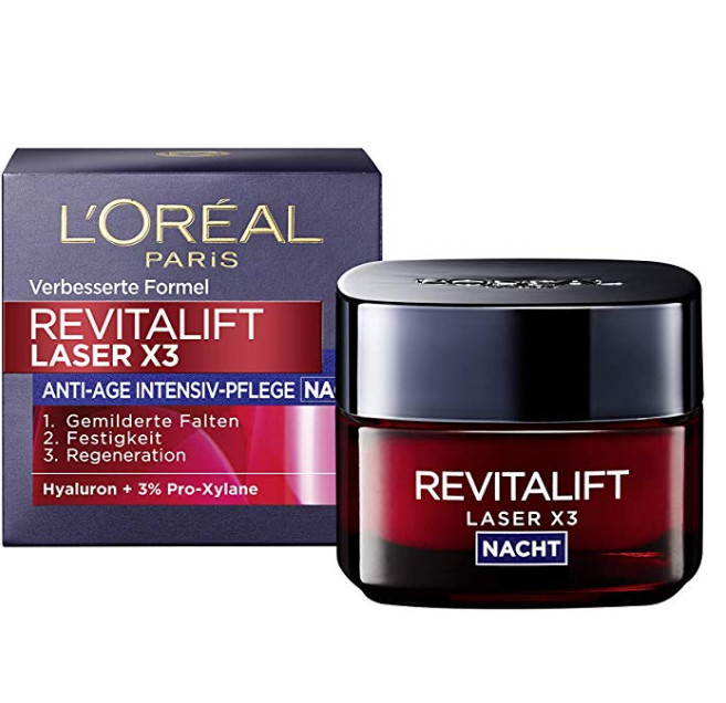 L'Oréal Paris 欧莱雅 Revitalift Laserx3 复颜光学紧致嫩肤去皱晚霜50ml新低52.61元