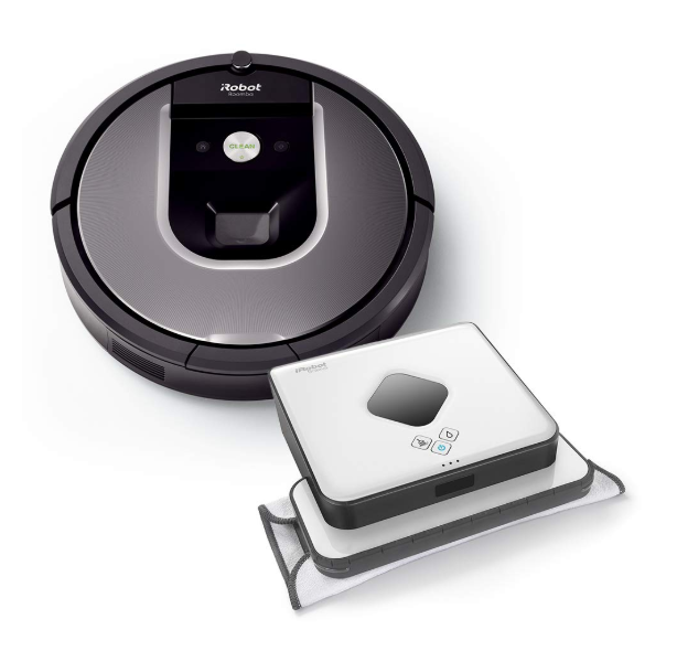 iRobot Roomba 960 全自动智能扫地机器人+ Braava 390T 智能扫地/擦地机器人套装新低3658.06元
