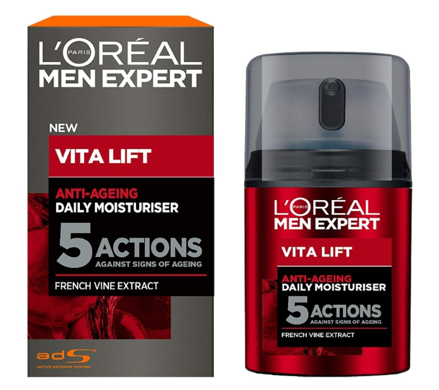 国际免邮月，L'Oréal 欧莱雅 Vita Lift 5 男士锐能抗皱紧致护肤多效霜50ml新低44.66元