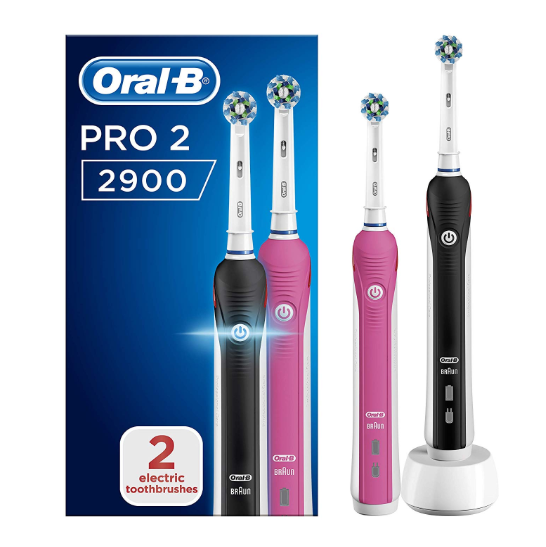 <span>白菜！</span>Oral-B 欧乐B Pro 2 2900 电动牙刷 2支装新低325.81元（177.73元/支）