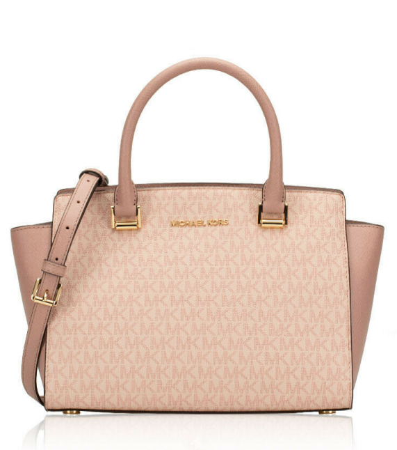 Michael Kors Selma系列 中号真皮耳朵包 35H8GLMS6B-857763.45元