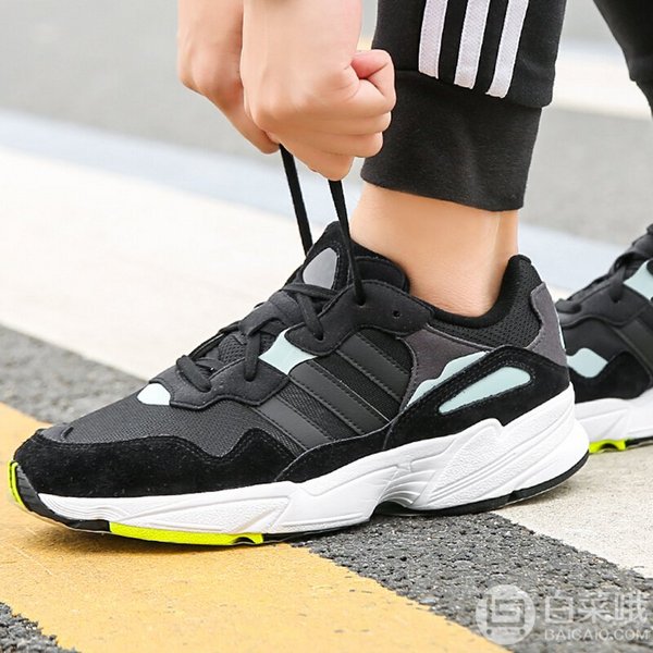 双十二预告，Adidas 阿迪达斯 YUNG-96 复古男子运动休闲鞋史低199.5元包邮（限前2小时）