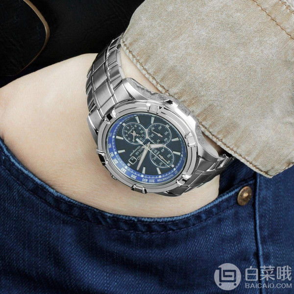 SEIKO 精工 SSC141P1 三眼计时太阳能男表1182.11元