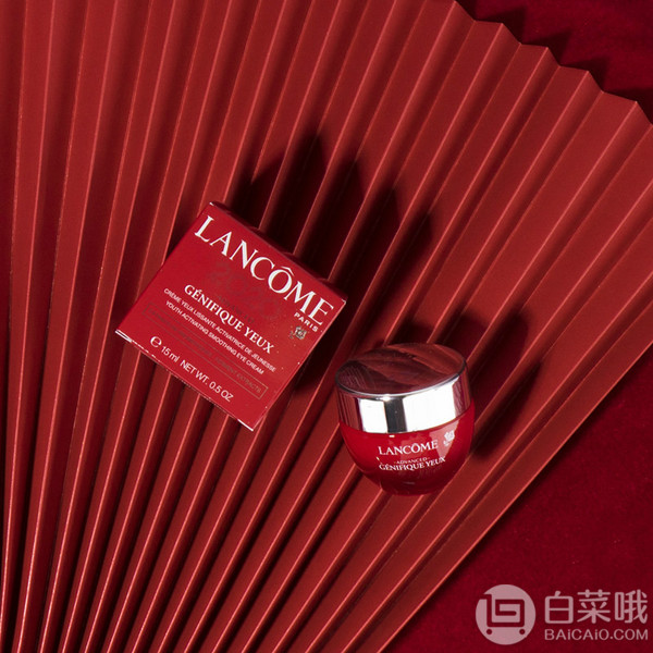 2020中国新年红限量版！LANCOME 兰蔻 小黑瓶 肌底精华发光眼霜 15ml +送15ml520元包邮(买15ml送15ml)