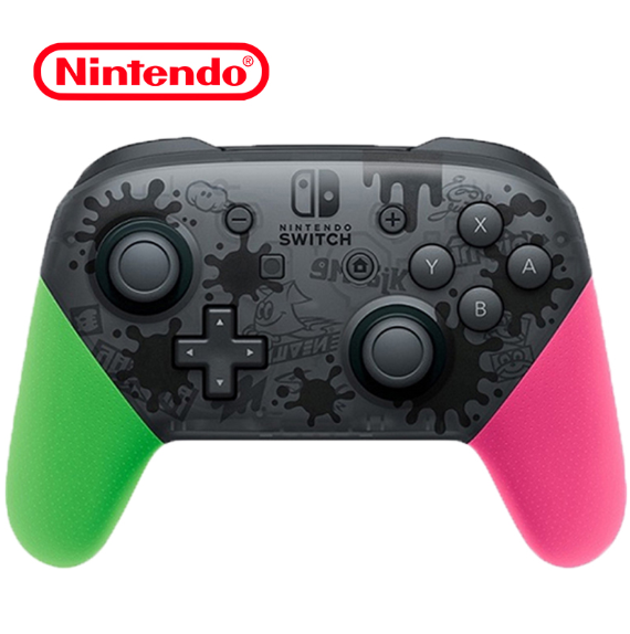 粉绿喷射战士款，Nintendo 任天堂 Switch Pro 游戏手柄新低350元包邮