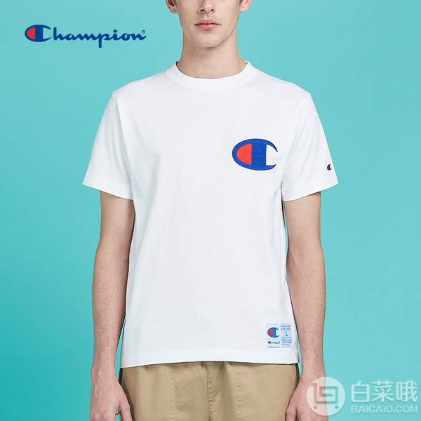 全尺码同价，Champion 冠军牌 C3-F362 男士纯棉短袖T恤折后164.83元（可3件9折）