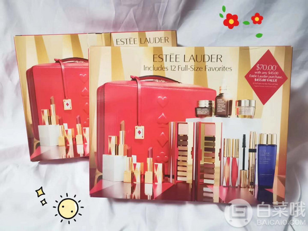 总价值$455,estee lauder 雅诗兰黛 圣诞礼盒套装13件套 (冷色)