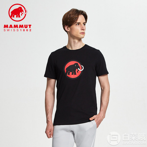 2020年新款，MAMMUT 猛犸象 男士有机棉速干透气T恤 1017-02240 码全249.66元（天猫旗舰店498元）