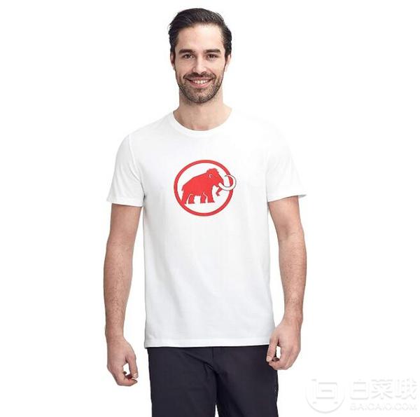 2020年新款，MAMMUT 猛犸象 男士亲肤有机棉logo短袖T恤 1017-07294222.92元