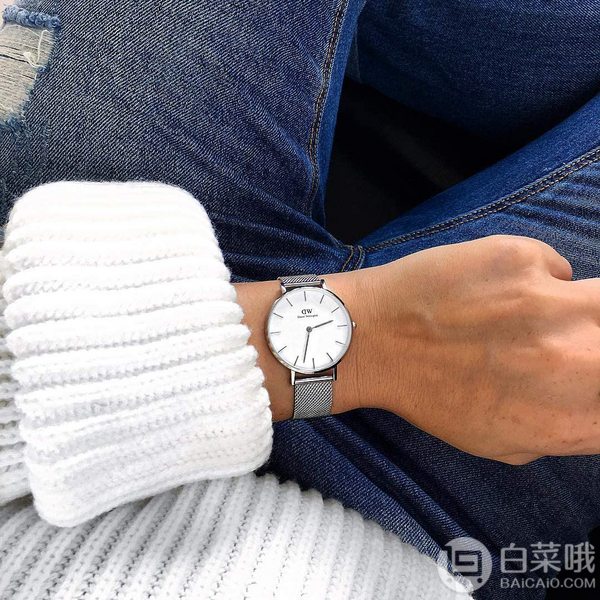 李圣经同款，Daniel Wellington 丹尼尔·惠灵顿 时尚女士石英表 32mm DW00100164538.56元