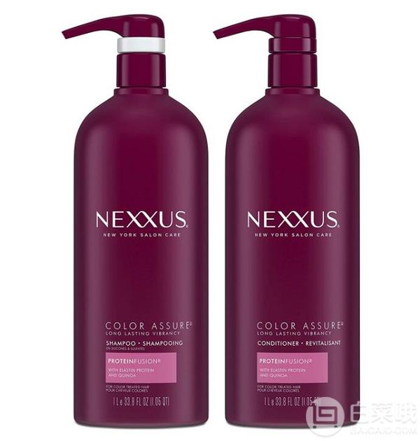 Nexxus 耐科斯 Color Assure系列 护色修复洗发水1L+护发素1L154.21元（3件8折）