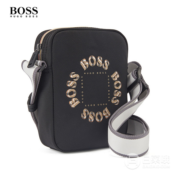 2020春夏新品，HUGO BOSS 雨果博斯 男士运动系列金属徽标斜挎包 50428663新低331.91元（天猫旗舰店1200元）