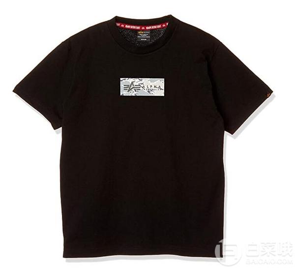 国际免邮月，ALPHA INDUSTRIES 阿尔法工业 Box Logo 印花短袖T恤  TC1400158.63元（1件85折）