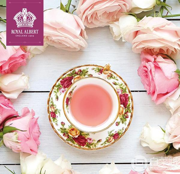戴安娜王妃最爱系列，Royal Albert 皇家阿尔伯特 老镇玫瑰系列 骨瓷 咖啡杯茶杯碟套装200.11元
