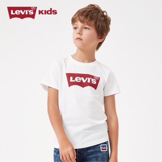 Levi's 李维斯 儿童纯棉短袖T恤 4色 110~160cm新低69元包邮（需领券）