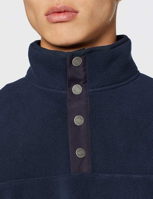 Hackett London 哈克特 男士按扣套頭抓絨上衣 HM580734213.01元