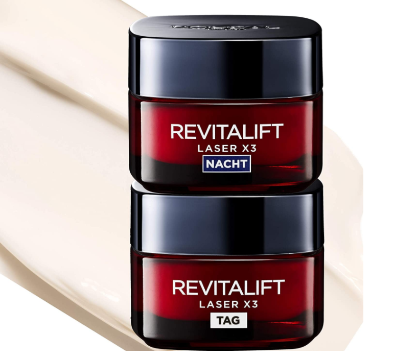 L'Oréal Paris 欧莱雅 Revitalift Laserx3 复颜光学紧致嫩肤去皱 日霜+晚霜套装 50ml*2瓶125.76元（额外96折）