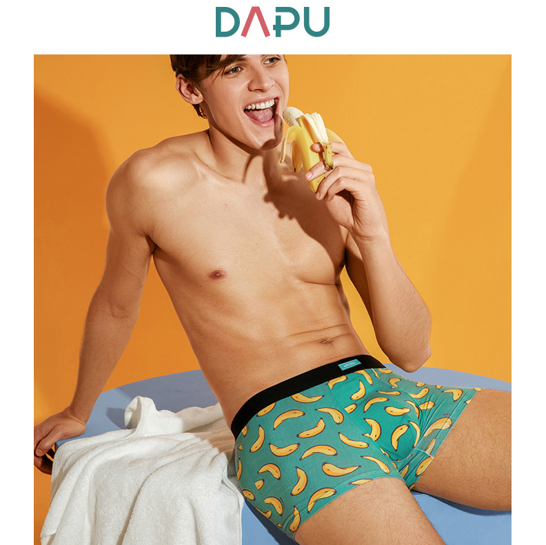 A类品质，DAPU 大朴 男士搞怪纯棉平角内裤 AE0N02108  3条装新低59元包邮（双重优惠）