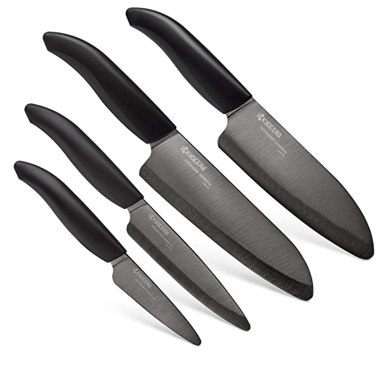 Kyocera 京瓷  R系列 精密黑刃陶瓷刀具4件套621.41元（天猫旗舰店单把558起）