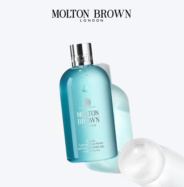 Molton Brown 摩顿布朗 海岸柏树与海洋茴香香氛沐浴露300ML新低140.22元（天猫260元）