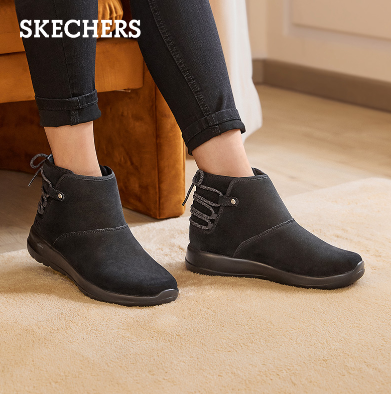 Skechers 斯凯奇 ON-THE-GO系列 女士保暖加绒休闲雪地靴 15505 4色329元包邮（需领券）