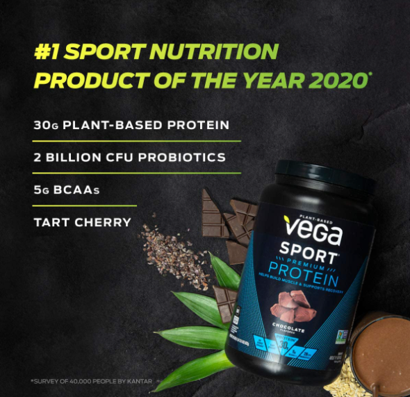 Vega Sport 运动性能植物蛋白粉837g 巧克力味261.25元（可满减）