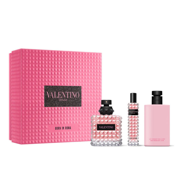 Valentino 华伦天奴 Born in Roma 罗马女士香水套装（香水EDP 100ml+10ml+润肤露100ml）783元包直邮包税