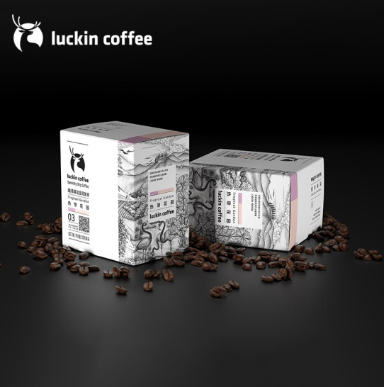 luckin coffee 瑞幸咖啡 热带花园 精品挂耳黑咖啡 10g*8包/盒*4件+凑单品76.52元包邮（新低19.13元/件）