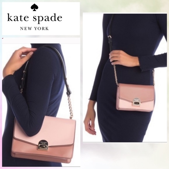 Kate Spade 凯特·丝蓓 Neve 女士中号真皮翻盖链条单肩斜挎包754.73元