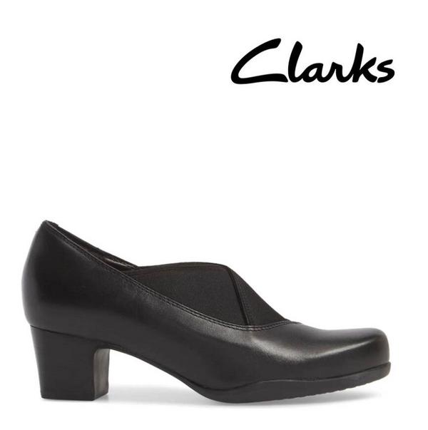 US6码，Clarks 其乐 Rosalyn Olivia 女士粗跟一脚蹬乐福鞋212.26元
