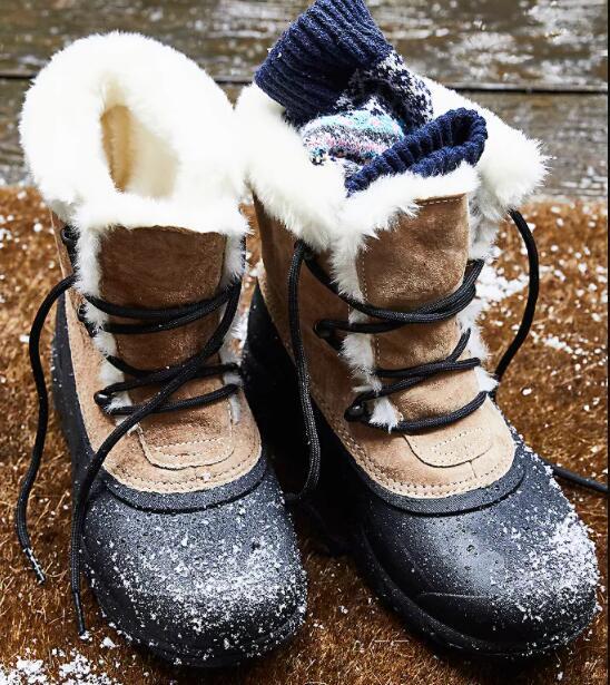 US6码，Sorel 北极熊 Snow Angel  女士系带雪地靴475.67元