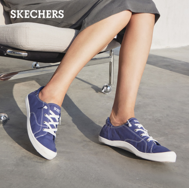 Skechers 斯凯奇 BOB'S系列 女士两穿帆布鞋小白鞋 31963219元包邮（双重优惠）