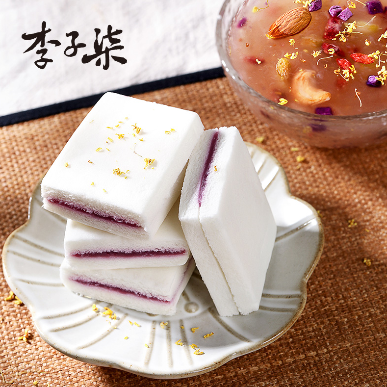李子柒 紫薯米糕夹心面包 540g25.9元包邮（需领券）