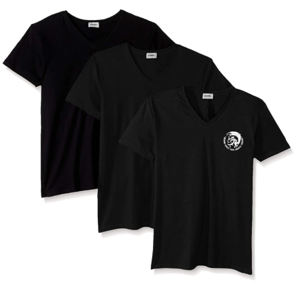 Diesel 迪赛 男士纯棉圆领短袖T恤3件装 E5239222.08元