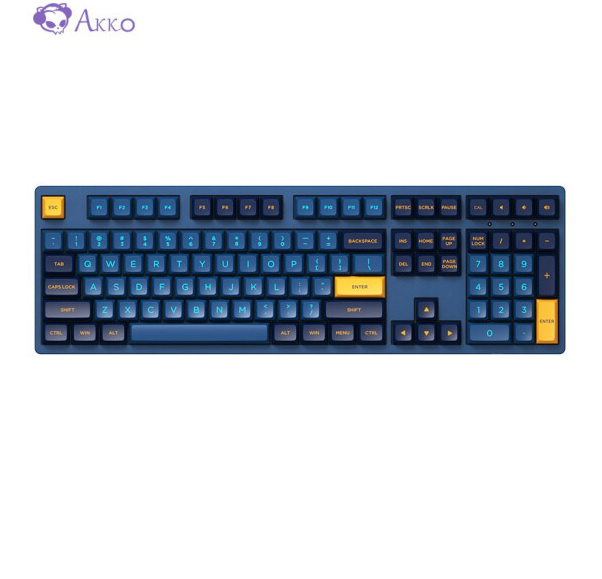 AKKO 艾酷 3108 OSA-琉璃鹦 机械键盘 108键 AKKO粉轴新低236.1元包邮（双重优惠）