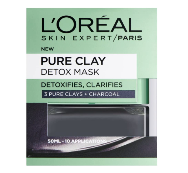 L'OREAL PARIS 巴黎欧莱雅 Pure Clay 矿物泥排毒面膜50ml 黑泥/红泥39.83元
