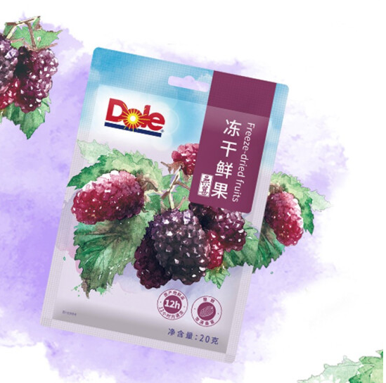 Dole 都乐 冻干鲜果草莓水果干 多口味 20g*3袋 送1袋新低19.9元包邮（5元/包）